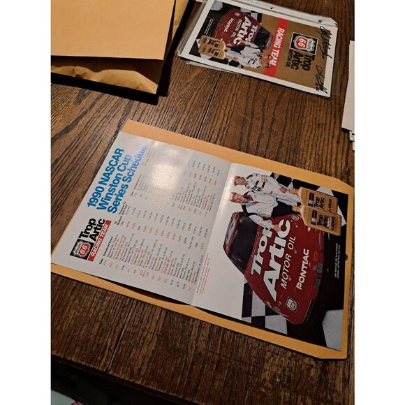 Vintage 1990 Trop Arctic NASCAR Poster Schedule Dick Trickle Cale Yarborough - Picture 4 of 6